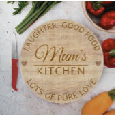 Modern Moederdag Custom Text Wooden Snijplank