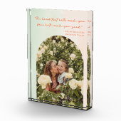 Modern Moederdag Elegant Arch Waterverf Quote Fotoblokken (Rechts)