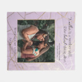 Modern Moederdag Elegant Pastel Kintsugi Quote Fleece Deken (Voorkant (Horizontaal))