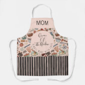 Modern, Moederdag, Koningin van de Keuken, Trendy Schort (Voorkant)