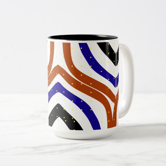 Modern Mok Design en Schattigee Mok en trendy Mok (Voorkant rechts)