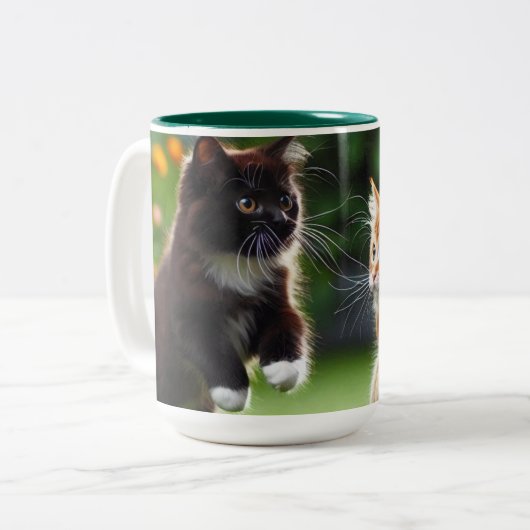 Modern Mok Design en Schattigee Mok en trendy Mok (Voorkant links)