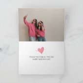 Modern Mom Custom Foto Happy Moederdag Feestdagen Kaart (Binnen)