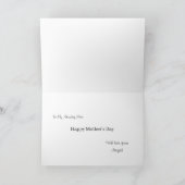 Modern Mom Established 3 Photo Mother's Day  Kaart (Binnen)
