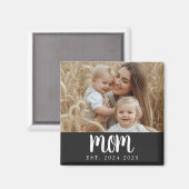 Modern Mom Established Photo Gift Magnet (Voorkant / Achterkant)