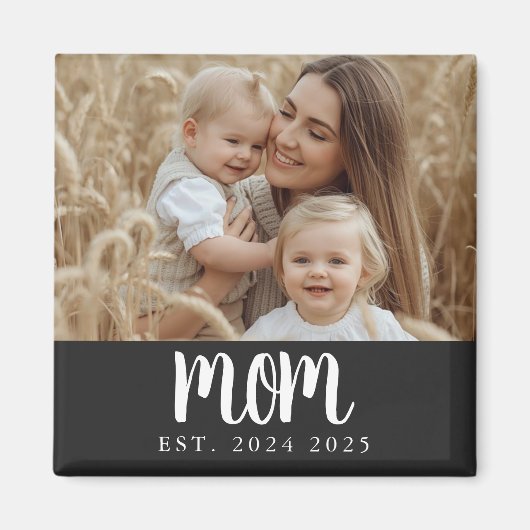 Modern Mom Established Photo Gift Magnet (Voorkant)