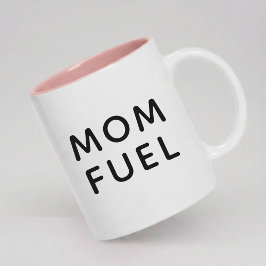 Modern Mom Fuel Coffee Mug Gift for New Moms Tweekleurige Koffiemok