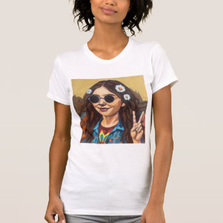 Modern Mona Lisa Painting - da Vinci Inspired Art T-shirt