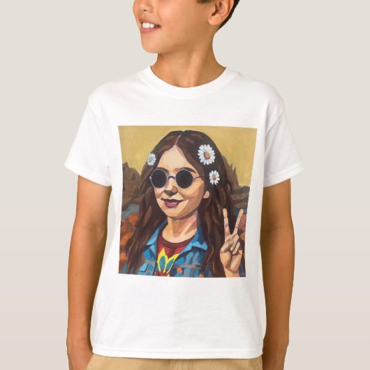Modern Mona Lisa Painting - da Vinci Inspired T-shirt (Voorkant)