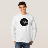 MODERN MONOCHROME BUSINESS BRAND UNIFORME LOGO NAA T-SHIRT (Voorkant volledig)