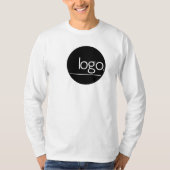 MODERN MONOCHROME BUSINESS BRAND UNIFORME LOGO NAA T-SHIRT (Voorkant)