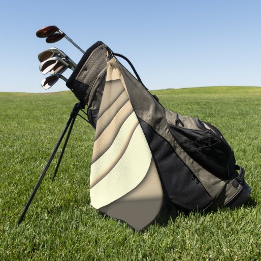 Modern monochroom bruin golfhanddoek (Groen)