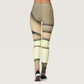 Modern monochroom bruin leggings (Achterkant)