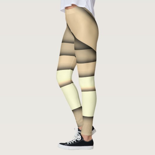 Modern monochroom bruin leggings (Links)