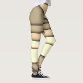 Modern monochroom bruin leggings (Rechts)