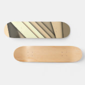 Modern monochroom bruin persoonlijk skateboard (Horizontaal)