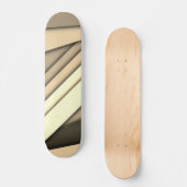 Modern monochroom bruin persoonlijk skateboard (Voorkant)