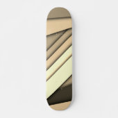 Modern monochroom bruin persoonlijk skateboard (Voorkant)