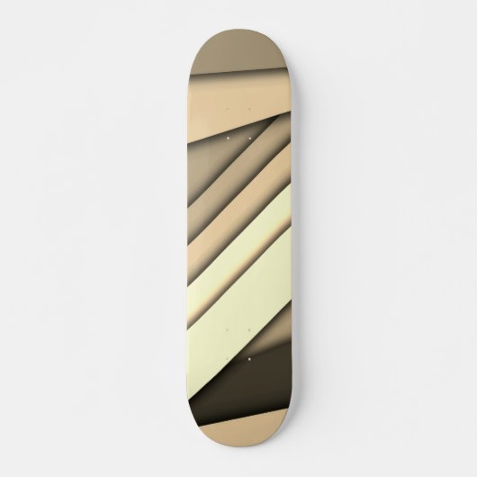 Modern monochroom bruin persoonlijk skateboard (Voorkant)