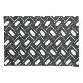 Modern monochroom geometrisch kussensloop (Voorkant)