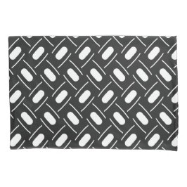 Modern monochroom geometrisch kussensloop