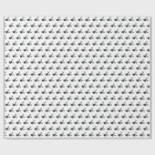  Modern Monochroom Hartjespatroon  Cadeaupapier (Vlak)