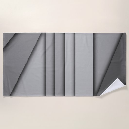 Modern monochroom strandlaken (Voorkant)