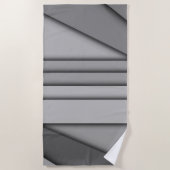 Modern monochroom strandlaken (Voorkant)