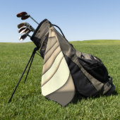 Modern monochroom tan golfhanddoek (Groen)