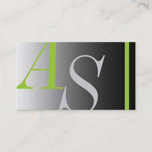 Modern Monogram 101 Visitekaartje (Voorkant)