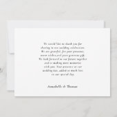 Modern Monogram 3 Photo Thank You    Bedankkaart (Achterkant)