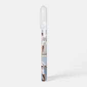 Modern Monogram 5 Photo Collage Cloud Dancer White iPhone Hoesje (Linkerkant)
