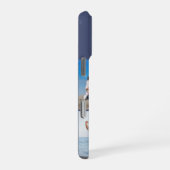 Modern Monogram 5 Photo Collage Dusk Blue iPhone Hoesje (Rechterkant)