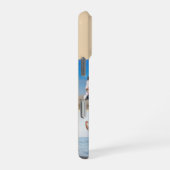 Modern Monogram 5 Photo Collage Sand Cream Beige iPhone Hoesje (Rechterkant)