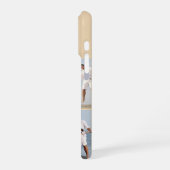 Modern Monogram 5 Photo Collage Sand Cream Beige iPhone Hoesje (Linkerkant)