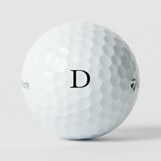 Modern monogram, aangepast Initiaal Golfballen (Voorkant)