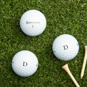 Modern monogram, aangepast Initiaal Golfballen