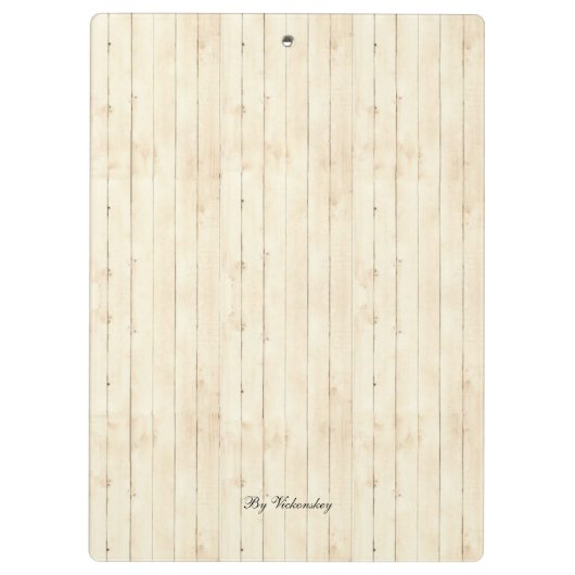 Modern Monogram Antiek Patroon  Hout Klembord (Achterkant)