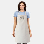 Modern Monogram  Apron Schort (Gedragen)