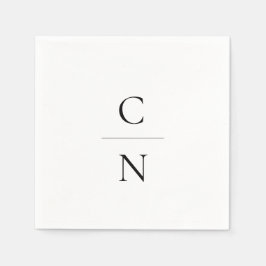 Modern Monogram Arch Wedding Servet