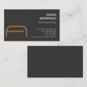 Modern Monogram Attorney at Law Visitekaartje (Voorkant / Achterkant)