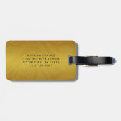 Modern Monogram Bagagelabel (Achterkant horizontaal)