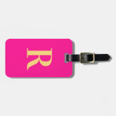 Modern Monogram Bagagelabel (Voorkant horizontaal)