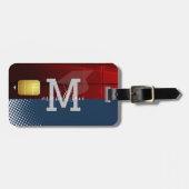 Modern Monogram Bagagelabel (Voorkant horizontaal)