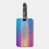 Modern Monogram Bagagelabel (Achterkant verticaal)