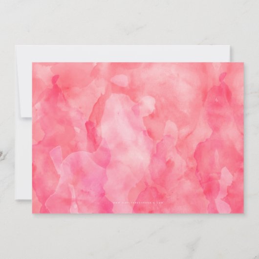 MODERN MONOGRAM BAT MITZVAH zijbalk roze goud Kaart (Achterkant)