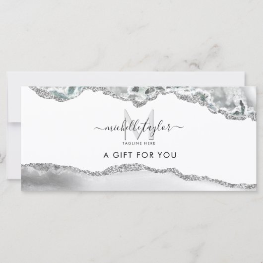 Modern Monogram Beauty Makeup Elegant Professional (Voorkant)