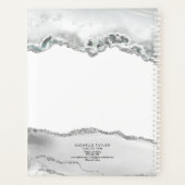 Modern Monogram Beauty Makeup Elegant Professional Planner (Achterkant)