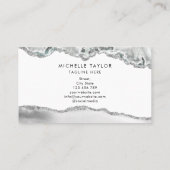 Modern Monogram Beauty Makeup Elegant Professional Visitekaartje (Achterkant)