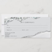 Modern Monogram Beauty Makeup Elegant Voucher (Achterkant)